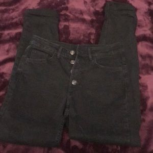 black high waist h&m jeans